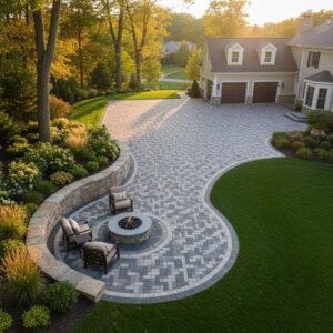 permeable paver driveway installation Delmar NY