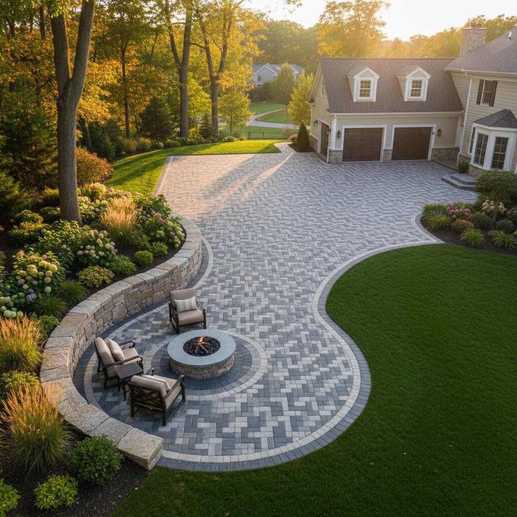 permeable paver driveway installation Delmar NY