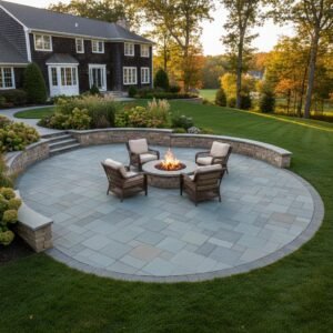 Voorheesville natural stone patio construction