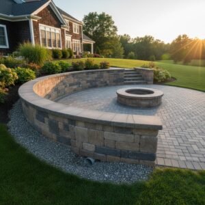 freeze-thaw retaining wall