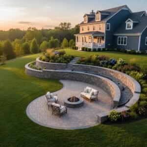 retaining wall drainage solutions Slingerlands