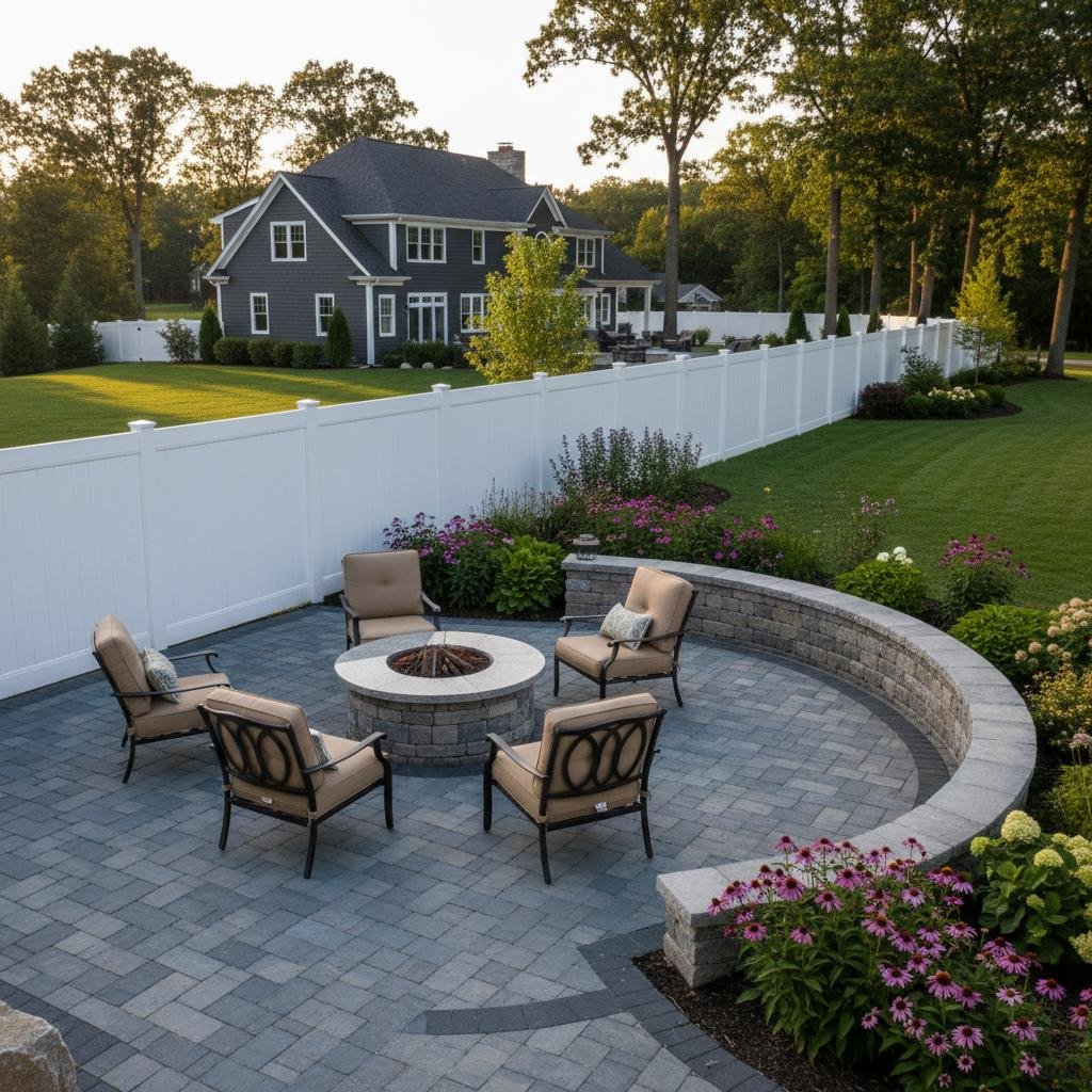 Glenmont vinyl privacy fence installation