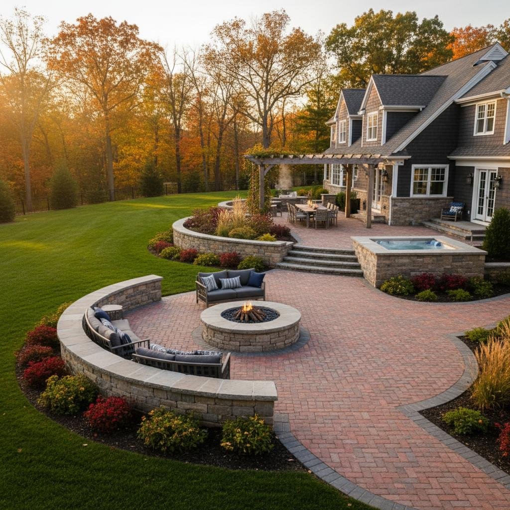 Guilderland brick patio installation