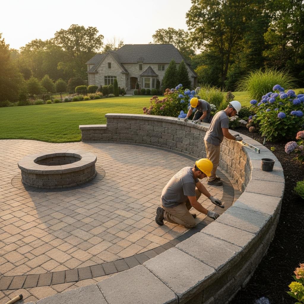 leaning retaining wall repair specialists Glenmont
