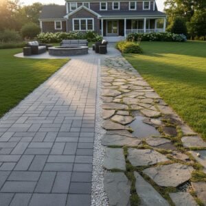 uneven sidewalk paver leveling service Delmar NY