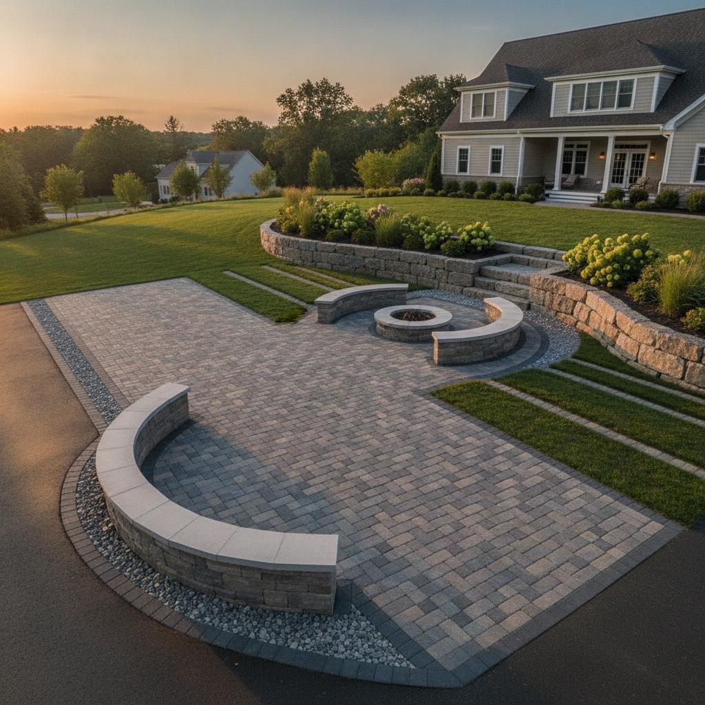 yard drainage solutions with permeable pavers Guilderland