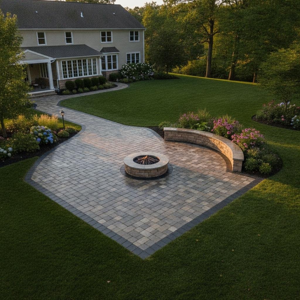 poor backyard drainage permeable paver installation Saratoga Springs