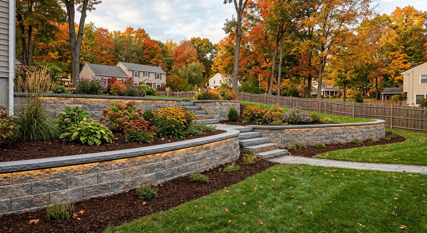 retaining wall cost Schenectady NY
