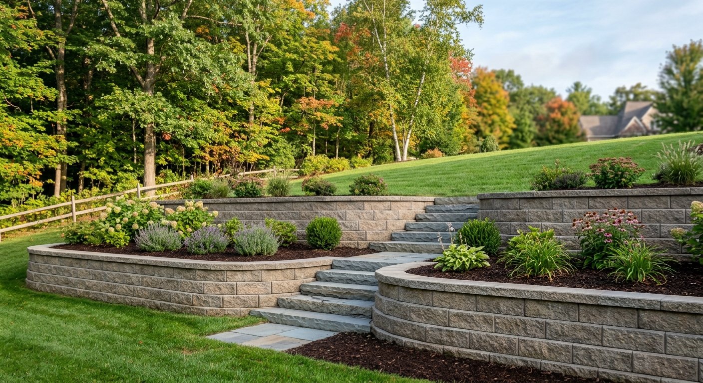 retaining wall cost Troy NY
